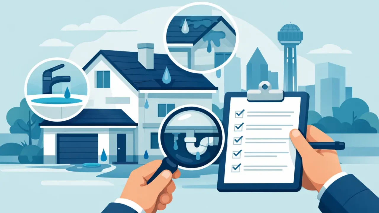 Home Leak Inspection Checklist for DFW Homes