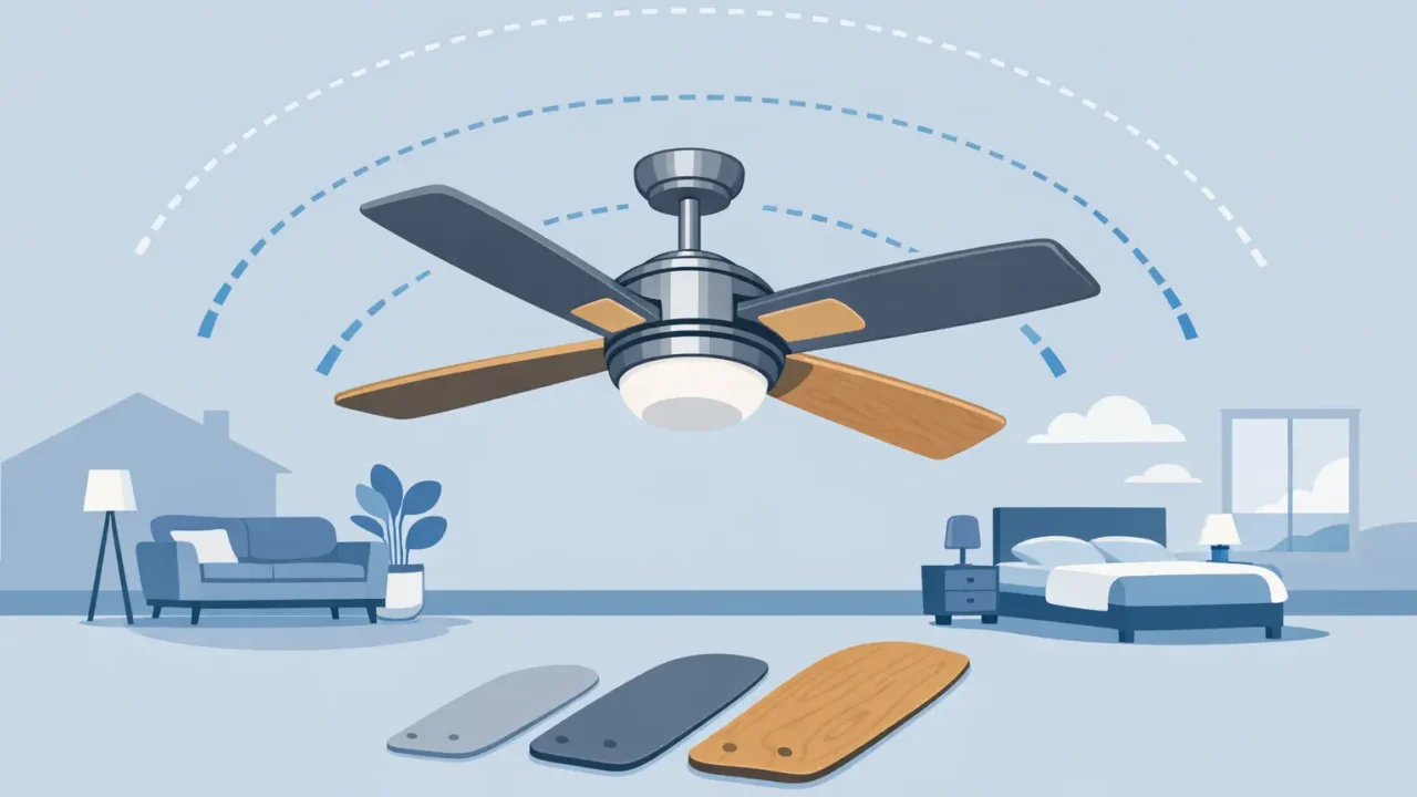 How to Choose Ceiling Fan Blade Span for Any Room