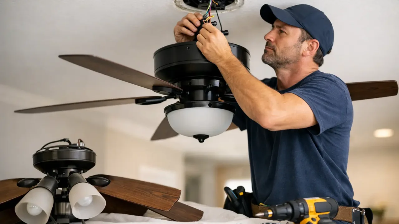 How to Replace and Install a Ceiling Fan Safely
