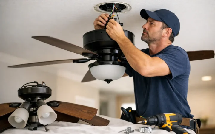 How to Replace and Install a Ceiling Fan Safely