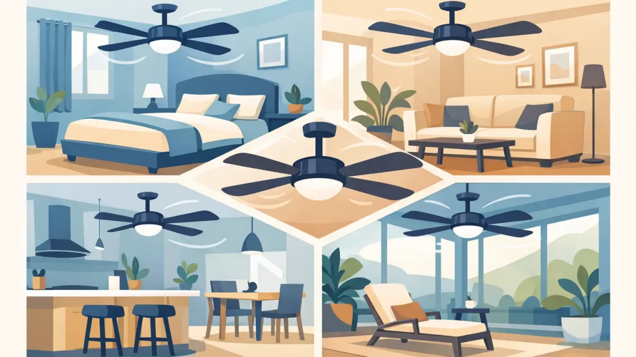 Best Rooms for Ceiling Fans in Your Home