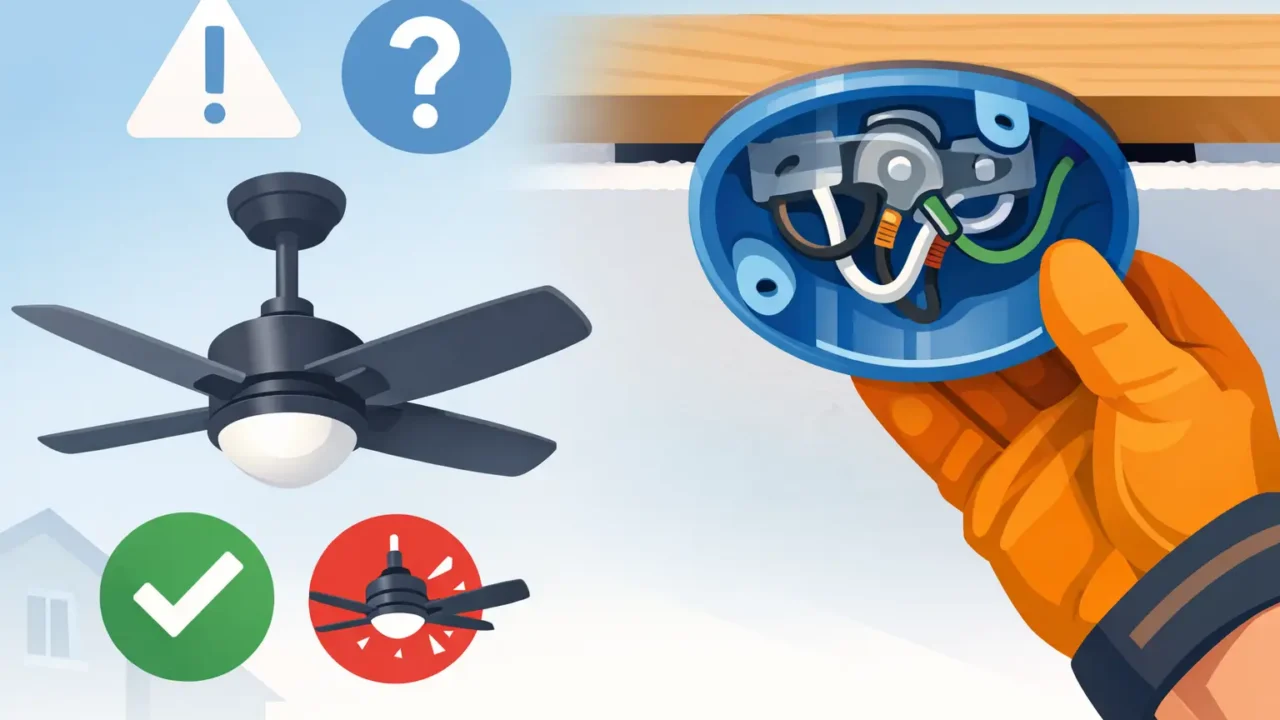 Can an Existing Box Support a Ceiling Fan Safely?