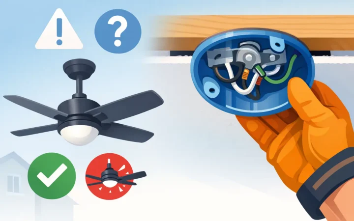 Can an Existing Box Support a Ceiling Fan Safely?