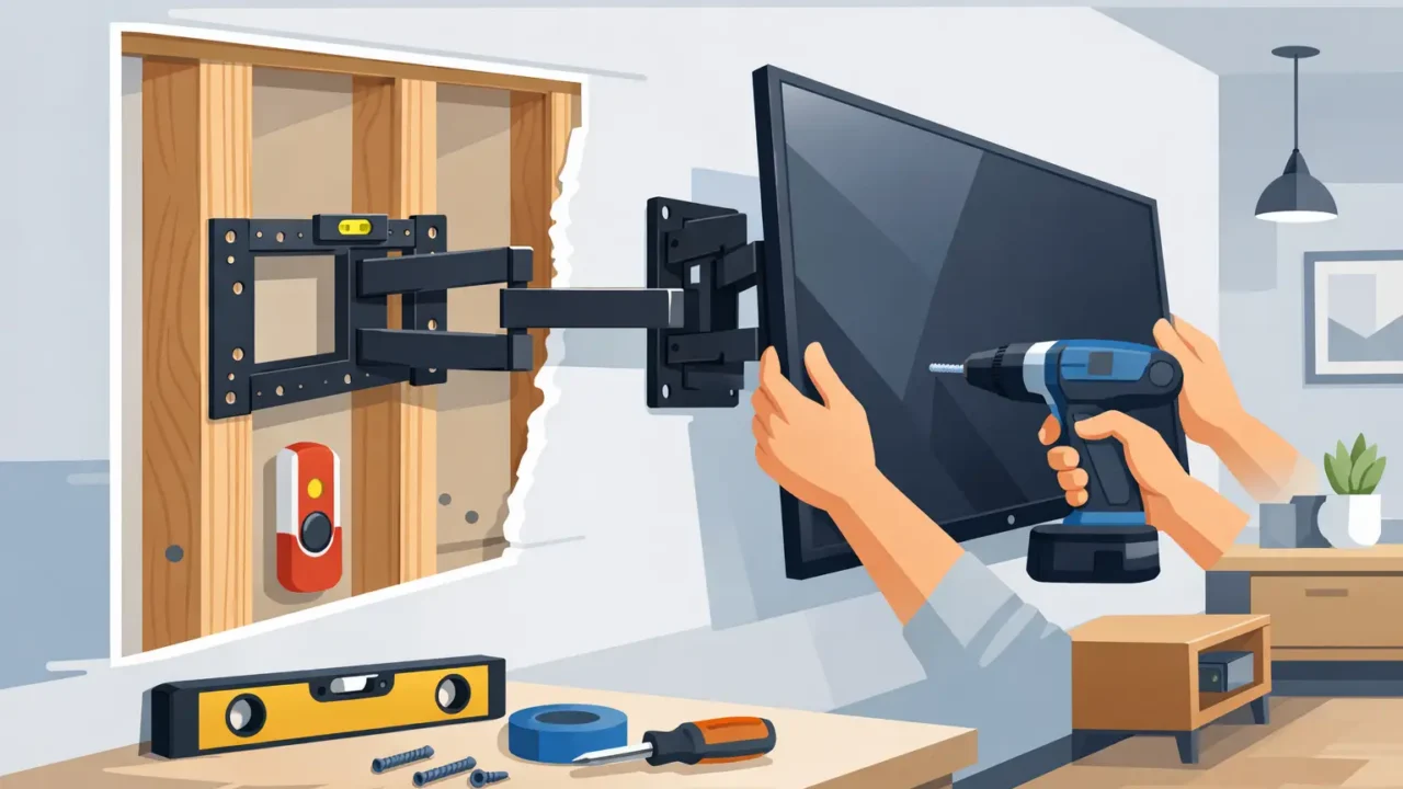How to Mount TV on Drywall Studs Safely