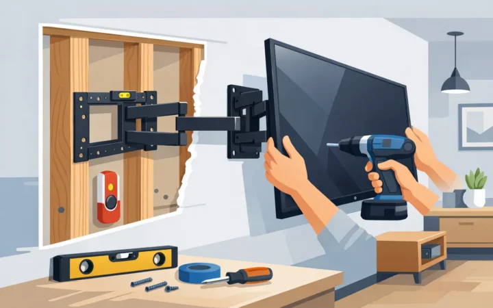 How to Mount TV on Drywall Studs Safely