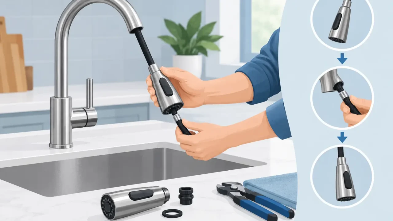How to Replace a Kitchen Faucet Sprayer Without Leaks